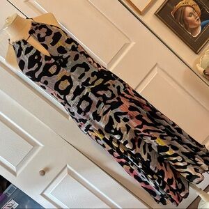 RACHEL Rachel Roy Multicolor Animal Print Maxi Dress